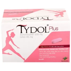 Thuốc Tydol Plus 500/65mg OPV giảm đau và hạ sốt (10 vỉ x 10 viên)