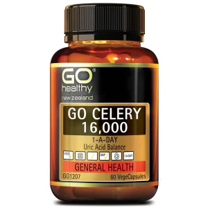 Viên uống Go Celery 16,000 hỗ trợ giảm uric acid, giảm triệu chứng sưng, đau do gout (60 viên)