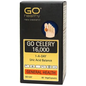 Viên uống Go Celery 16,000 hỗ trợ giảm uric acid, giảm triệu chứng sưng, đau do gout (60 viên)
