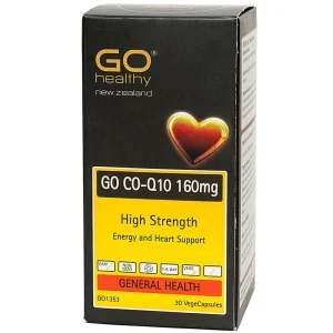 Viên uống Go Co-Q10 160mg hỗ trợ giảm quá trình lão hóa tim mạch (30 viên)