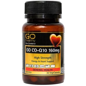 Viên uống Go Co-Q10 160mg hỗ trợ giảm quá trình lão hóa tim mạch (30 viên)