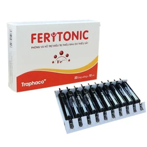 Dung dịch Feritonic Traphaco phòng và hỗ trợ điều trị thiếu máu do thiếu sắt (20 ống x 10ml)