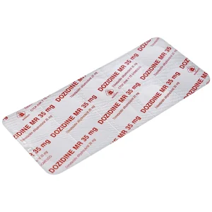 Thuốc Dozidine MR 35mg Domesco điều trị triệu chứng đau thắt ngực ổn định (6 vỉ x 10 viên)