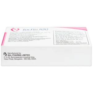 Thuốc Torfin 100mg Bal Pharma điều trị các tình trạng rối loạn cương dương (1 vỉ x 4 viên)