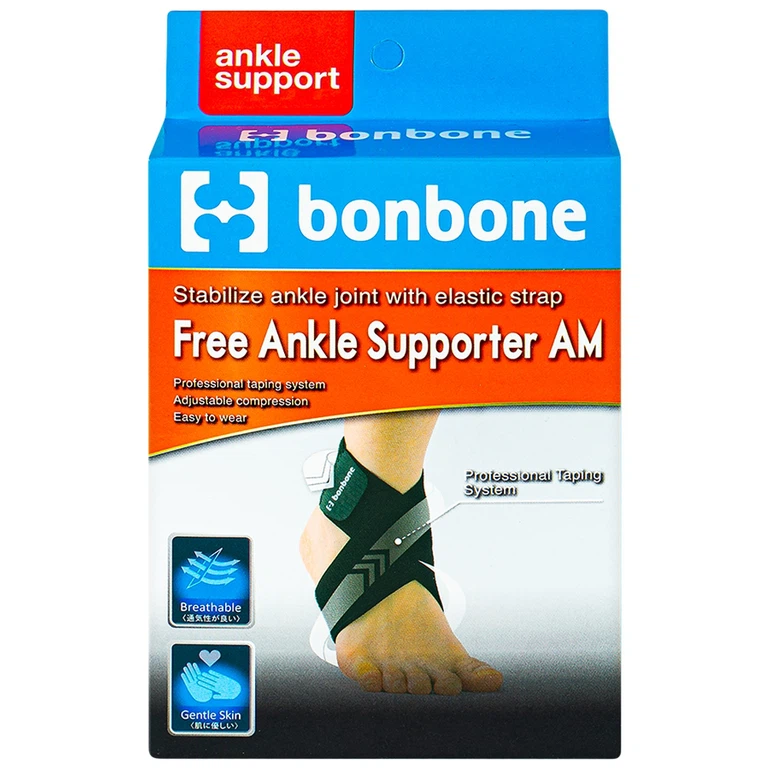 Đai cố định cổ chân size M - L Bonbone Free Ankle Supporter AM