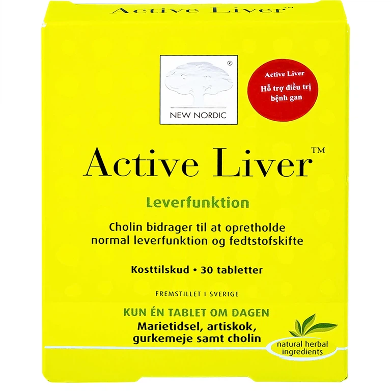 Viên uống Active Liver hỗ trợ điều trị bệnh gan (2 vỉ x 15 viên)