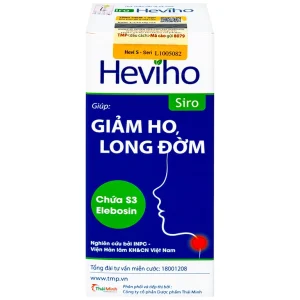 Siro Heviho Thái Minh giảm đau rát họng, giảm ho, long đờm (100ml)