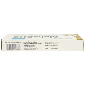 Thuốc AlphaDHG 4200 điều trị phù nề sau chấn thương, phẫu thuật, bỏng (2 vỉ x 10 viên)