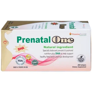 Viên uống Prenatal One Vitamins For Life cung cấp DHA, Vitamin và khoáng chất thiết yếu (30 viên)