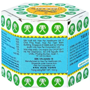 Thuốc mỡ Tiger Balm White Ointment Haw Par giảm đau đầu và ngạt mũi (19,4g)