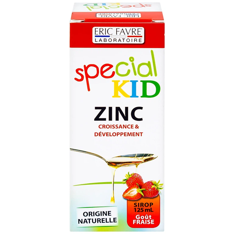 Siro Special Kid Zinc Eric Favre Wellness bổ sung kẽm, hỗ trợ tăng sức đề kháng cho trẻ (125ml)