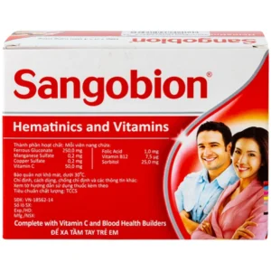 Thuốc Sangobion Merck phòng ngừa và điều trị thiếu máu (7 vỉ x 4 viên)
