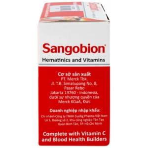 Thuốc Sangobion Merck phòng ngừa và điều trị thiếu máu (7 vỉ x 4 viên)