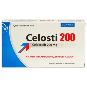 Thuốc Celosti 200 DHG điều trị thoái hóa khớp, viêm khớp dạng thấp (2 vỉ x 10 viên)