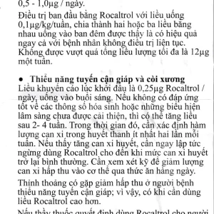 Thuốc Rocaltrol 0.25mcg Catalent điều trị chứng loãng xương sau mãn kinh (30 viên)