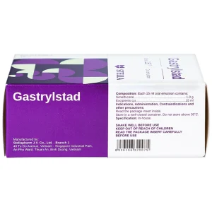 Hỗn dịch Gastrylstad Stella điều trị khó tiêu, trào ngược dạ dày, thực quản (15ml)