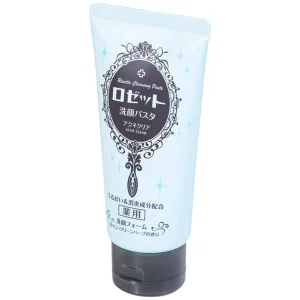 Sữa rửa mặt làm giảm mụn Rosette Face Wash Pasta Acne Clear sạch bụi bẩn và tế bào chết trên da (120g)