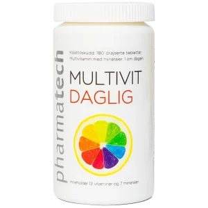 Viên uống Multivit Daglig Pharmatech bổ sung Vitamin và khoáng chất, giúp cơ thể khỏe mạnh (180 viên)