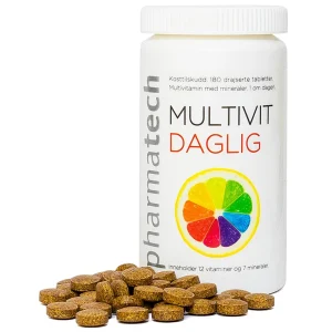 Viên uống Multivit Daglig Pharmatech bổ sung Vitamin và khoáng chất, giúp cơ thể khỏe mạnh (180 viên)