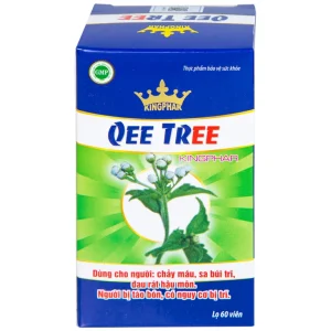 Viên uống Qee Tree Kingphar tăng độ bền thành mạch, nhuận tràng, chống táo bón (60 viên)