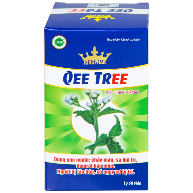 Viên uống Qee Tree Kingphar tăng độ bền thành mạch, nhuận tràng, chống táo bón (60 viên)