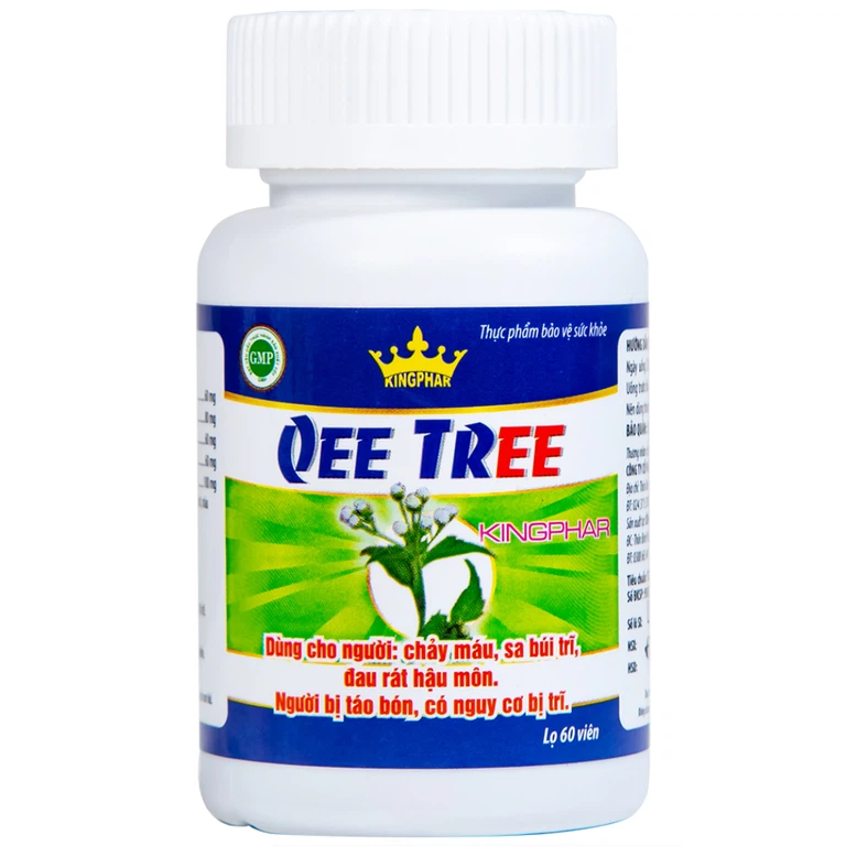 Viên uống Qee Tree Kingphar tăng độ bền thành mạch, nhuận tràng, chống táo bón (60 viên)
