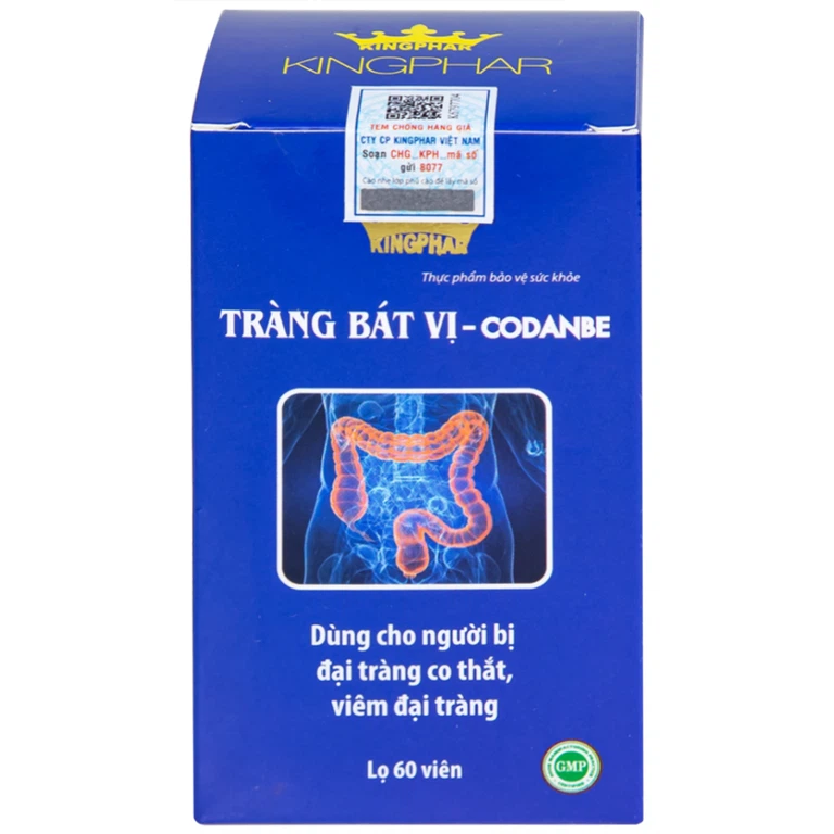 Viên uống Tràng Bát Vị-Codanbe Kingphar dùng cho người bị đại tràng co thắt, viêm đại tràng (60 viên)