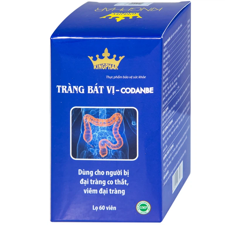 Viên uống Tràng Bát Vị-Codanbe Kingphar dùng cho người bị đại tràng co thắt, viêm đại tràng (60 viên)