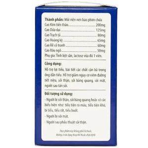 Viên uống Bài Thạch Kingphar lợi tiểu, hỗ trợ giảm nguy cơ viêm đường tiết niệu (60 viên)