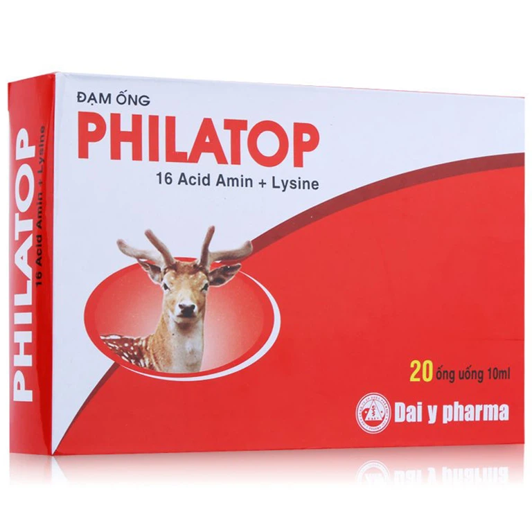 Đạm ống Philatop hỗ trợ bồi bổ sức khỏe (20 ống x 10ml)