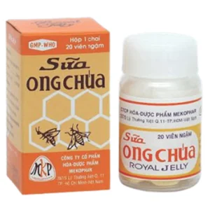 Viên ngậm Sữa Ong Chúa Mekophar bồi dưỡng cho người già, người bệnh, phụ nữ sau sinh (20 viên)