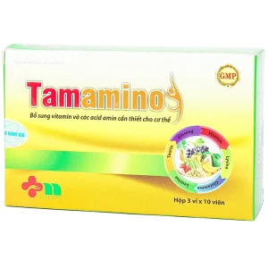 Viên uống Tamamino Tâm Minh bổ sung vitamin, tăng sức đề kháng (3 vỉ x 10 viên)
