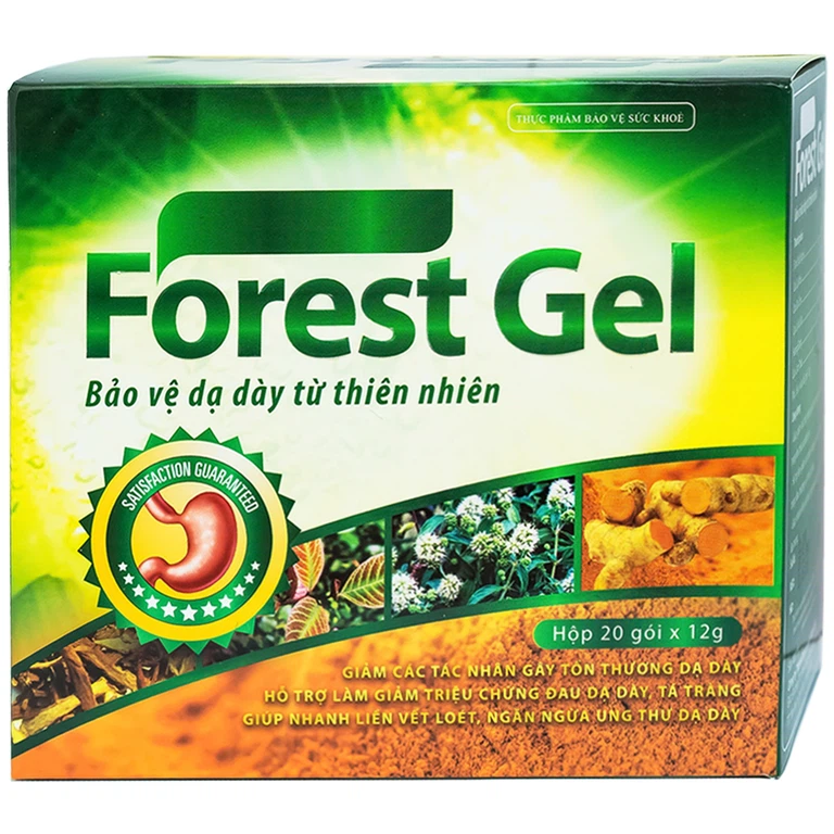 Gel Forest Napharco giảm các tổn thương dạ dày, tá tràng (20 gói x 12g)