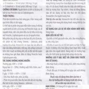 Thuốc Amoxicilin 500mg Thephaco điều trị nhiễm khuẩn (10 vỉ x 10 viên)