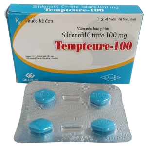 Thuốc Temptcure-100 Gracure điều trị rối loạn cương dương (1 vỉ x 4 viên)