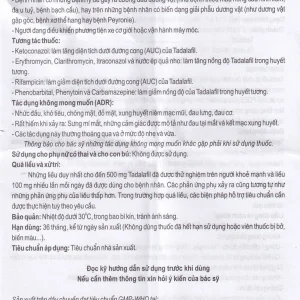 Thuốc Viga-New 20mg Armephaco điều trị rối loạn cương dương (1 vỉ x 4 viên)