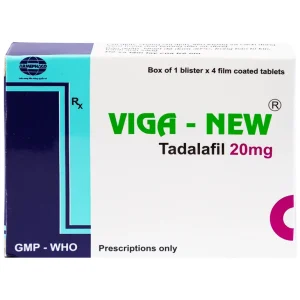 Thuốc Viga-New 20mg Armephaco điều trị rối loạn cương dương (1 vỉ x 4 viên)