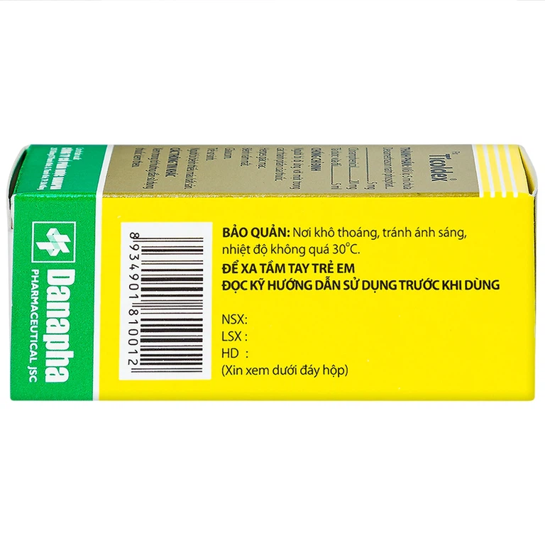 Thuốc nhỏ mắt Ticoldex Danapha điều trị viêm giác mạc, viêm kết mạc (5ml)