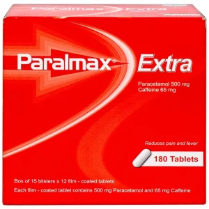 Viên nén Paralmax Extra 500mg/65mg Boston giảm đau nhẹ đến trung bình và hạ sốt (15 vỉ x 12 viên)
