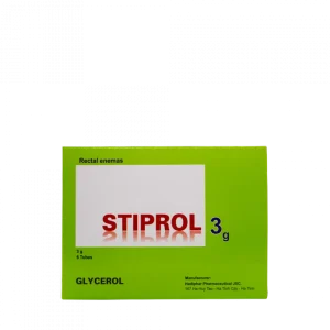 Thuốc Stiprol 3g Hadiphar dùng để thụt trực tràng, điều trị táo bón (6 tuýp)