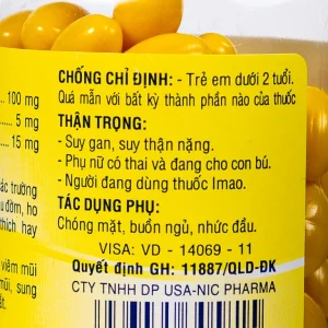 Thuốc Coldnic USA-NIC Pharma điều trị viêm mũi, dị ứng, cắt đứt cơn ho (100 viên)