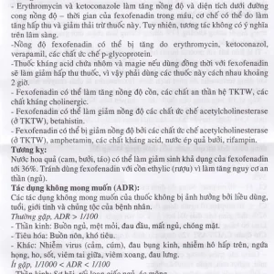Thuốc Cadifast 120 USA Pharma điều trị mày đay mạn tính vô căn, giảm viêm mũi dị ứng (3 vỉ x 10 viên)