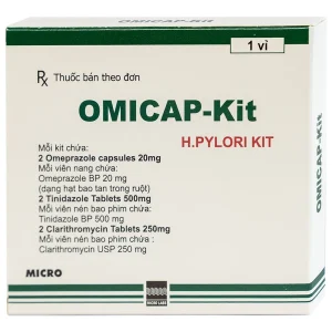 Thuốc Omicap-Kit Micro điều trị viêm dạ dày mãn tính, loét dạ dày - tá tràng (7 kít)
