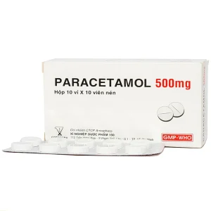 Viên nén Paracetamol 500mg Armepharco điều trị các chứng đau và sốt (10 vỉ x 10 viên)