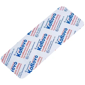 Thuốc Kaflovo 500 Khapharco điều trị nhiễm khuẩn do vi khuẩn, viêm phổi, nhiễm khuẩn da (10 vỉ x 5 viên)
