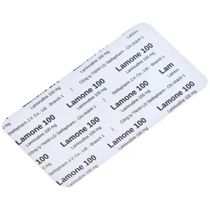Thuốc Lamone 100 Stella điều trị viêm gan siêu vi B mãn tính (3 vỉ x 10 viên)