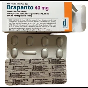 Thuốc Brapanto 40mg Deva điều trị loét dạ dày tá tràng (4 vỉ x 7 viên)