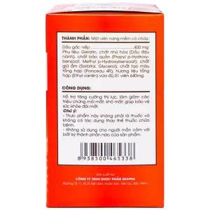 Viên uống Dầu Gấc Tuệ Linh hỗ trợ bảo vệ sức khỏe đôi mắt, tăng cường thị lực (60 viên)