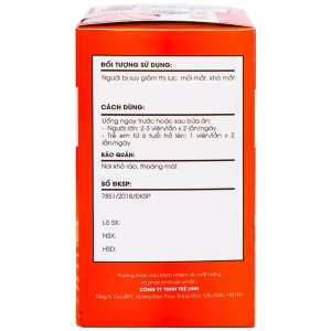 Viên uống Dầu Gấc Tuệ Linh hỗ trợ bảo vệ sức khỏe đôi mắt, tăng cường thị lực (60 viên)