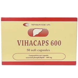 Thuốc Vihacaps 600 Minskintercaps cải thiện triệu chứng bệnh lý gan (5 vỉ x 10 viên)